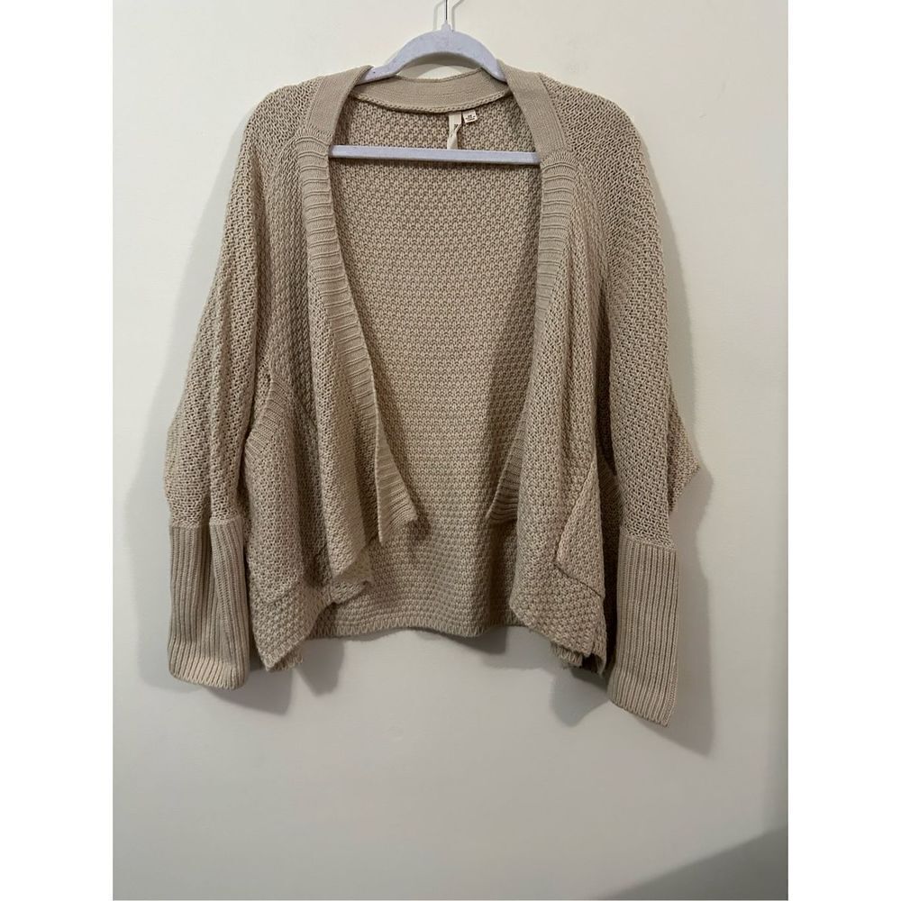 Mind Code Long sleeved creme cardigan s/m